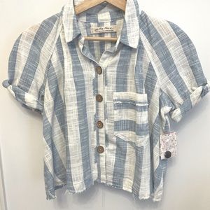 Cute Crop Button Down from Free People